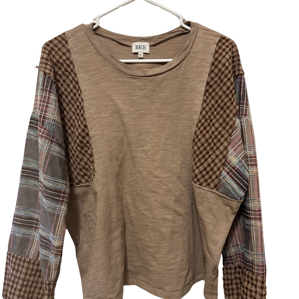 BKE Crewneck Tee - Light Brown